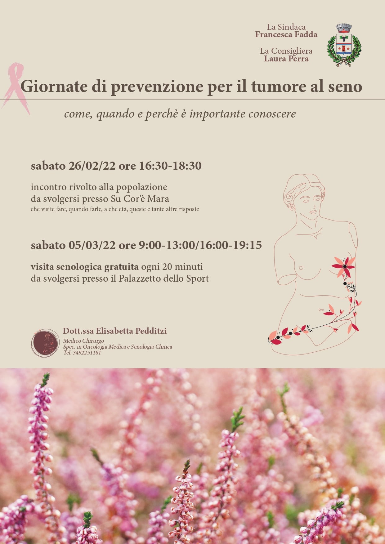 GIORNATA DI PREVENZIONE PER IL TUMORE AL SENO