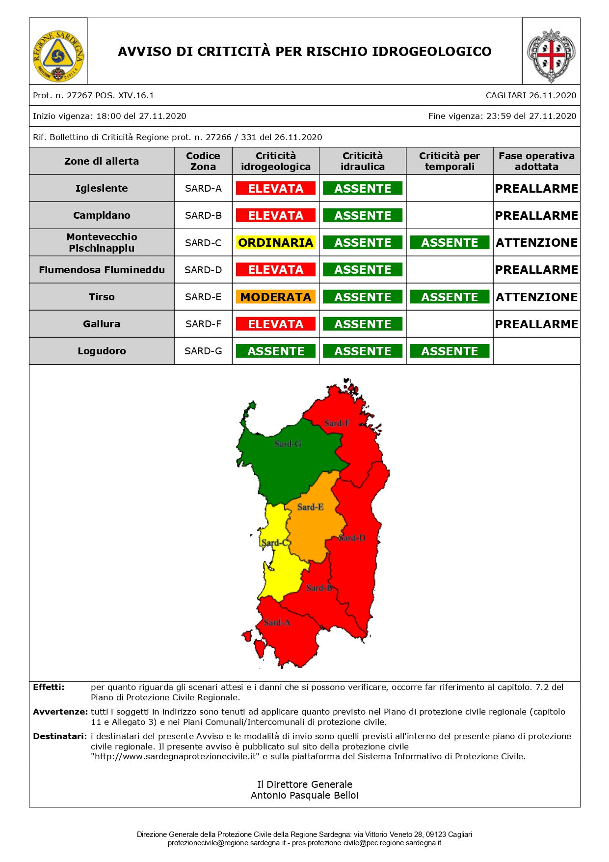 ORDINANZA SINDACALE N. 50 DEL 27.11.2020