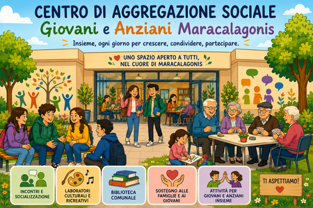 RIPARTONO LE ATTIVITA’ DEL CENTRO DI AGGREGAZIONE SOCIALE PER MINORI, GIOVANI E ANZIANI DI MARACALAGONIS