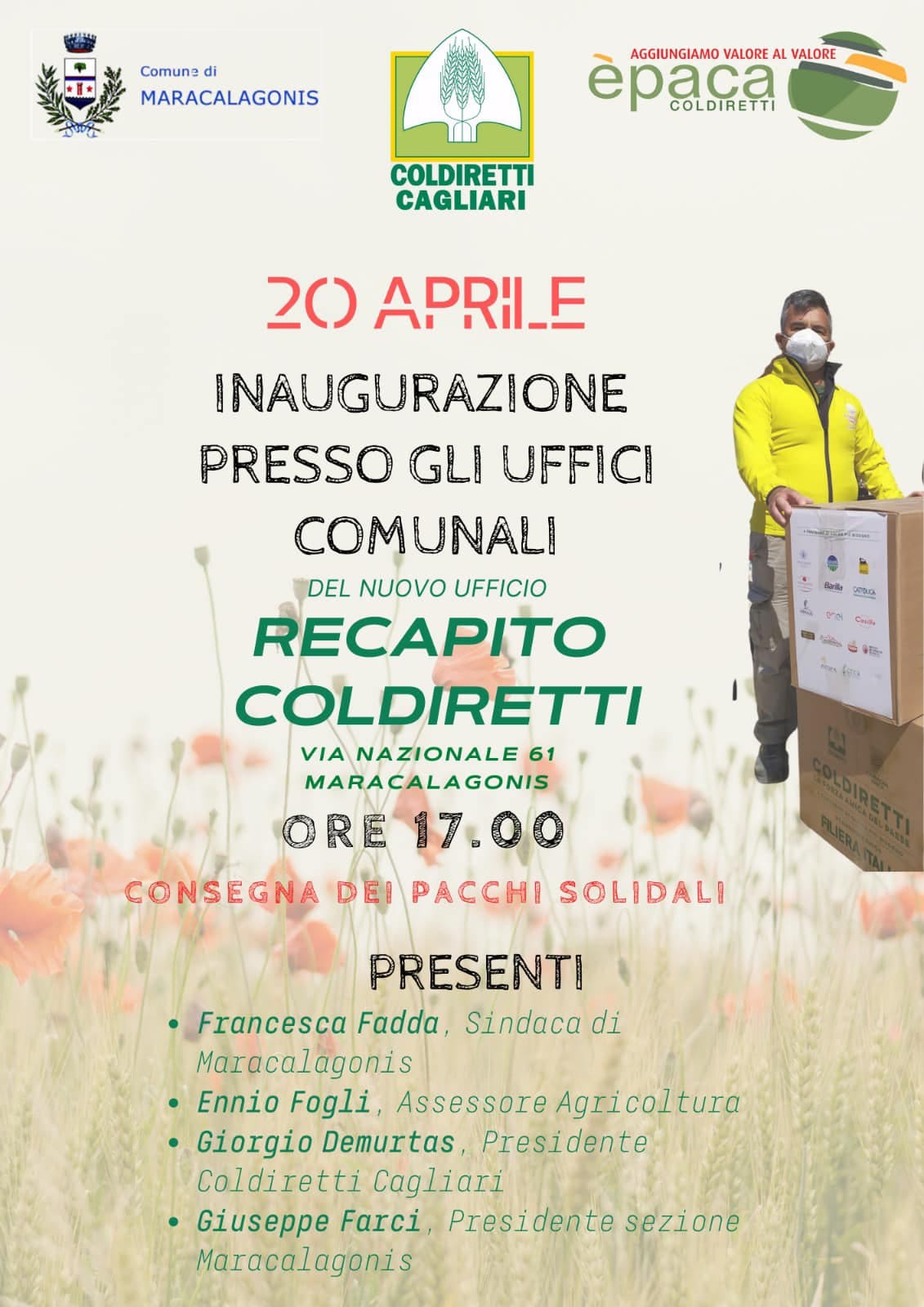 INAUGURAZIONE SEDE COLDIRETTI  - ORE 17