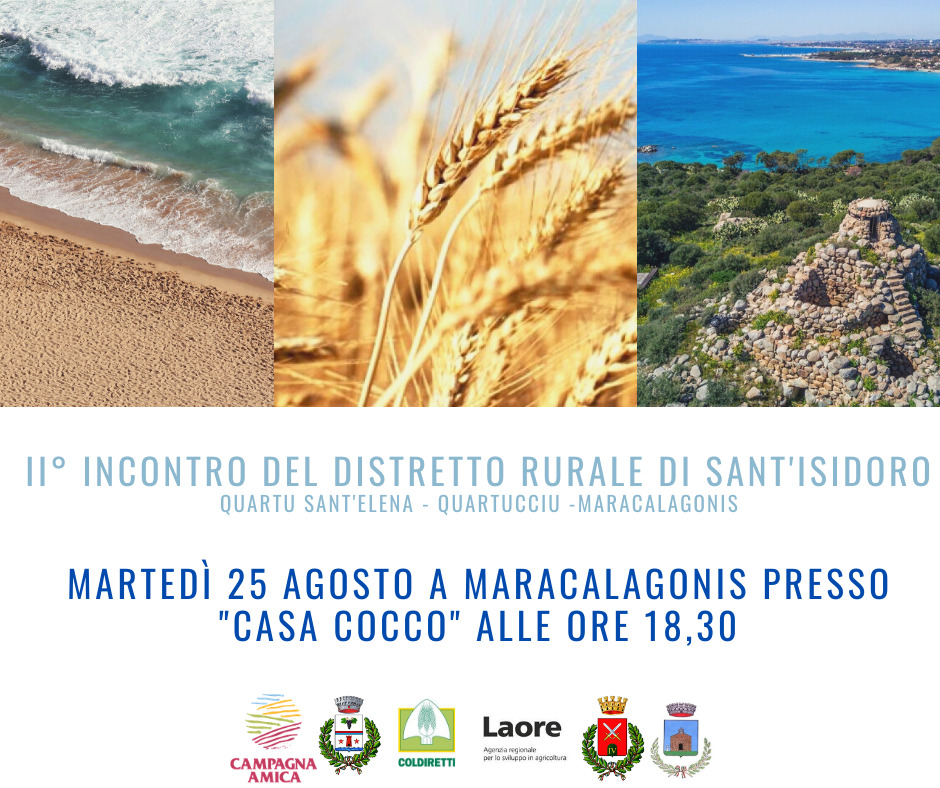 DISTRETTO RURALE DEL SUD SARDEGNA - COSTITUZIONE - INCONTRO DEL 25 AGOSTO PRESSO