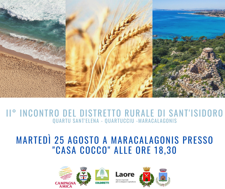 DISTRETTO RURALE DEL SUD SARDEGNA - COSTITUZIONE - INCONTRO DEL 25 AGOSTO PRESSO 