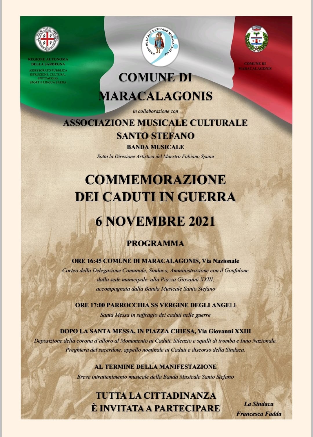 4 NOVEMBRE - COMMEMORAZIONE DEI CADUTI IN GUERRA