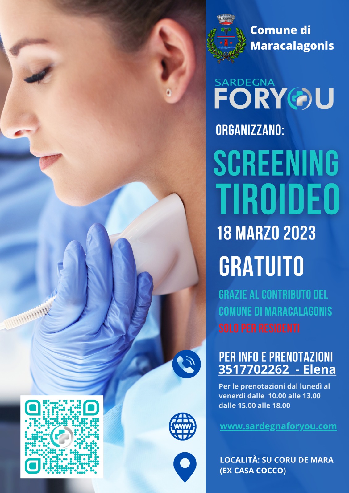 SCREENING TIROIDEO - 18 MARZO 2023, SU CORU DE MARA