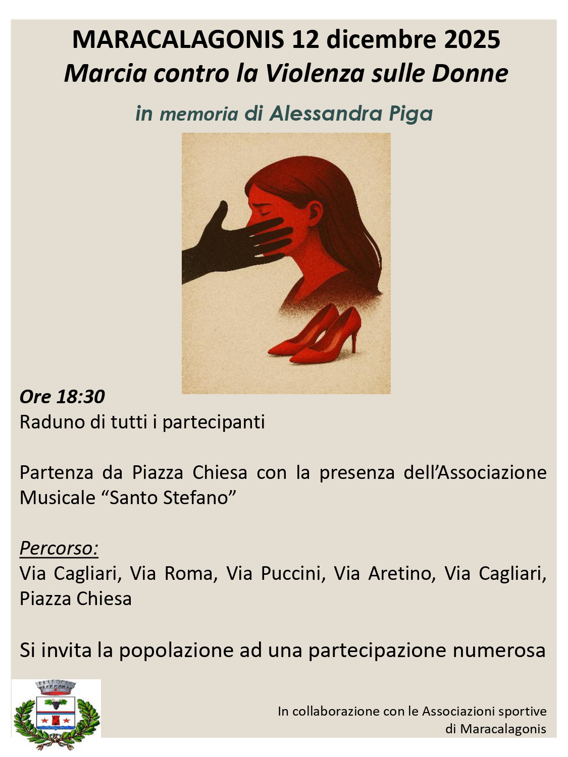 Marcia contro la violenza sulle donne - 12 dicembre 2025