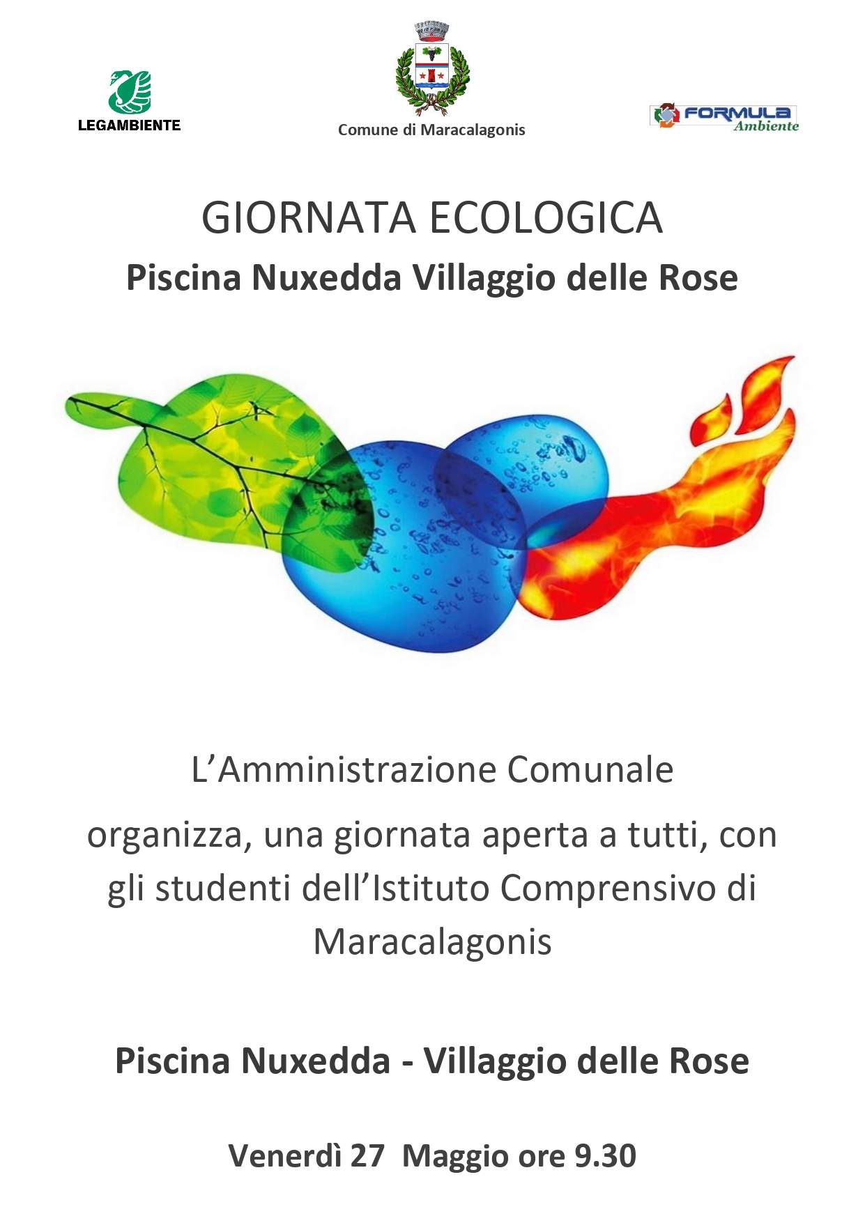 GIORNATA ECOLOGICA - VENERDI' 27 MAGGIO 2022