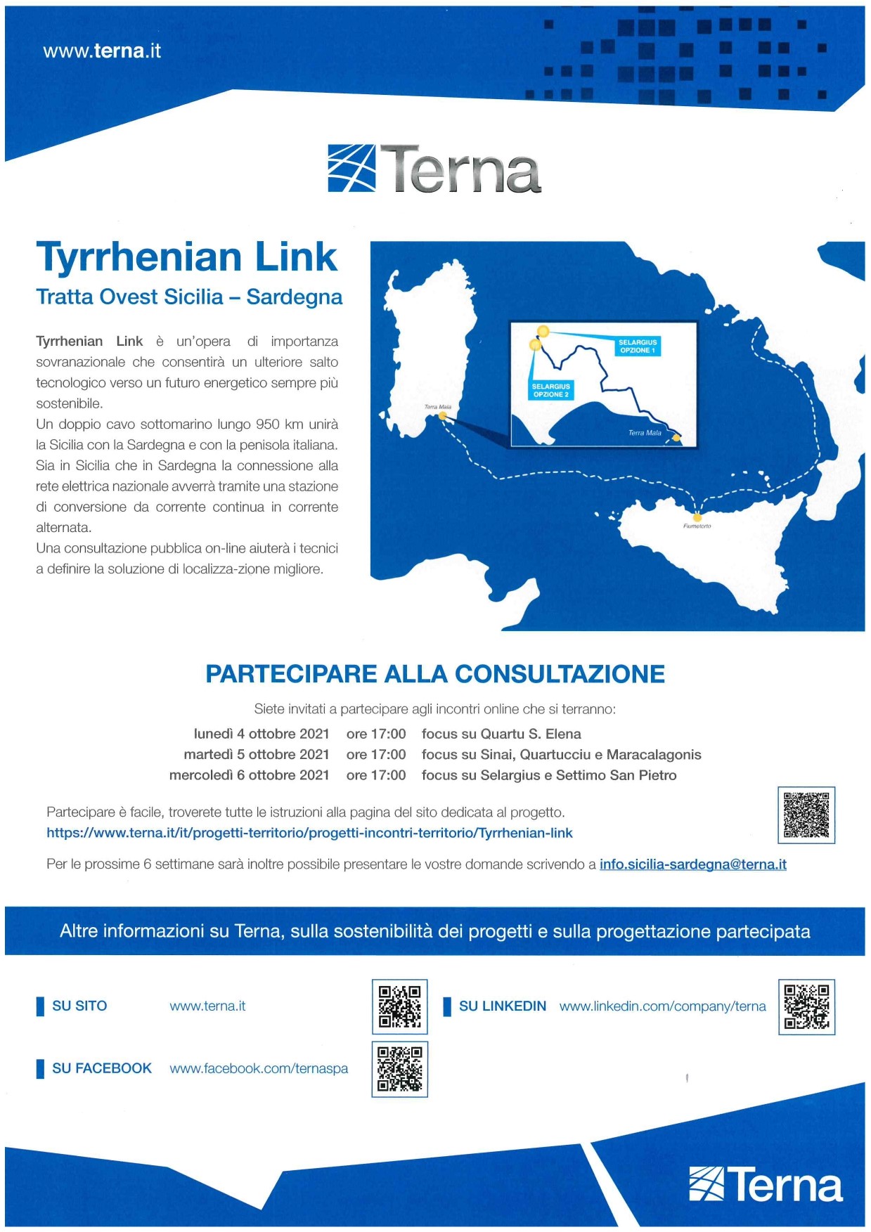 TYRRHENIAN LINK: IL DOPPIO COLLEGAMENTO SOTTOMARINO TRA SICILIA, SARDEGNA E PENISOLA