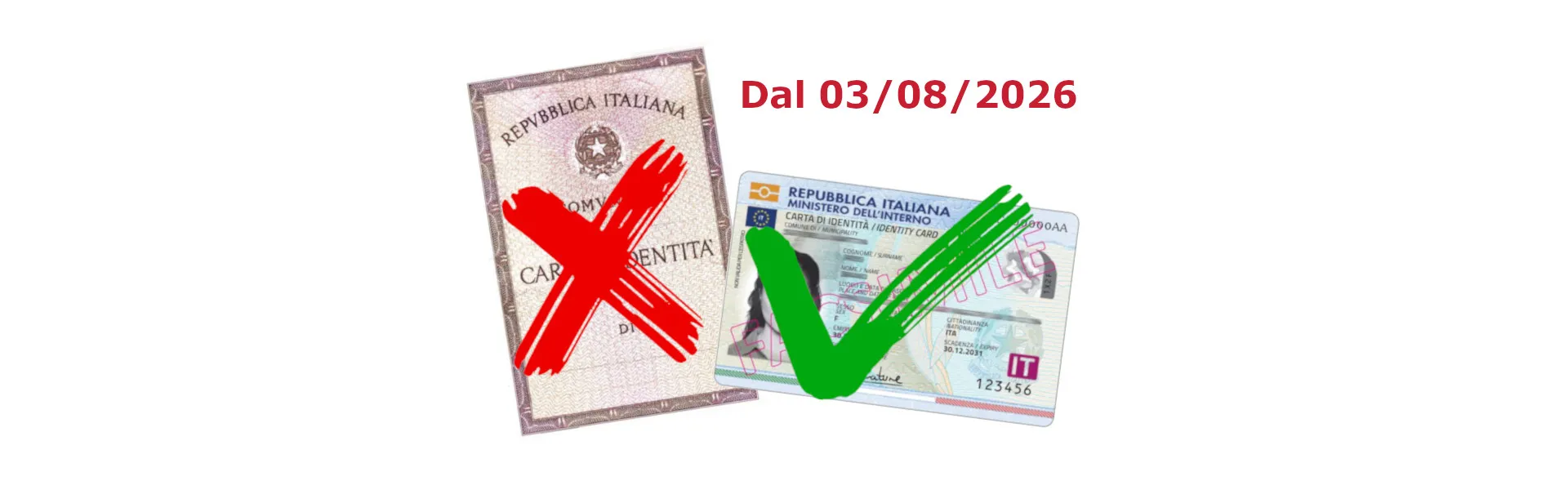 AVVISO SCADENZA VALIDITA’ DELLE CARTE DI IDENTITA’ CARTACEE - 3 AGOSTO 2026