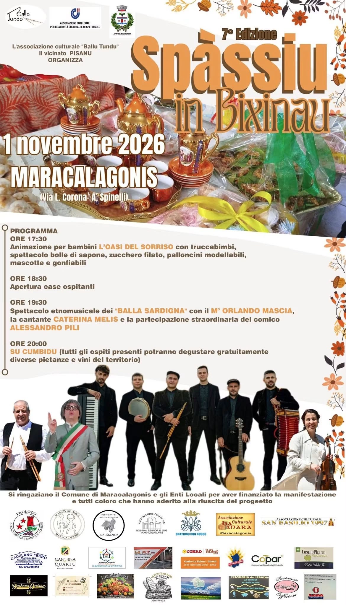 Evento 'Spassiu in bixinau ' - 1° Novembre 2026