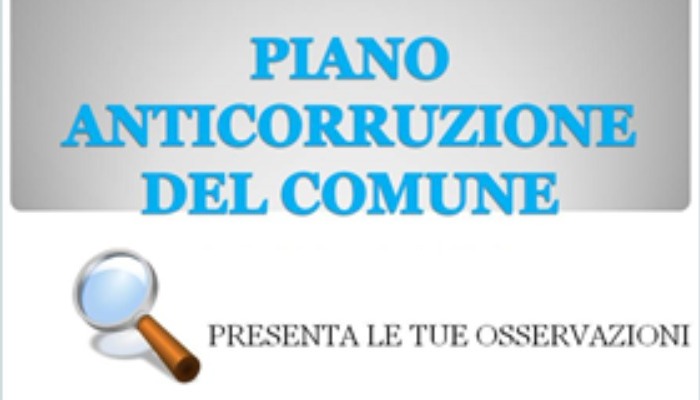 AVVISO PUBBLICO -  Piano Triennale per la Prevenzione della Corruzione e della Trasparenza 2020-2022